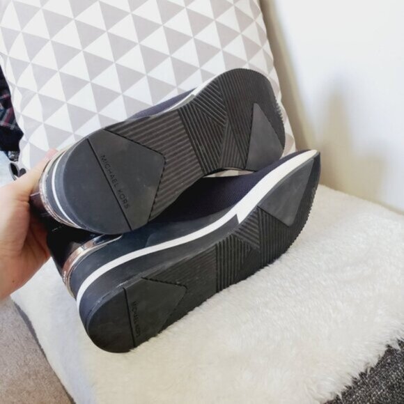 Michael Kors Skyler Wedge Sock Bootie Sneaker 9 - Picture 7 of 7
